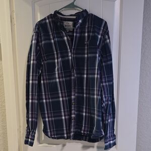 Diesel Mens Plaid Button Down